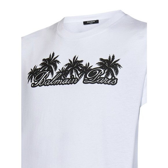 Balmain White Cotton Jersey Crewneck T-Shirt - NWT - Picture 3 of 3